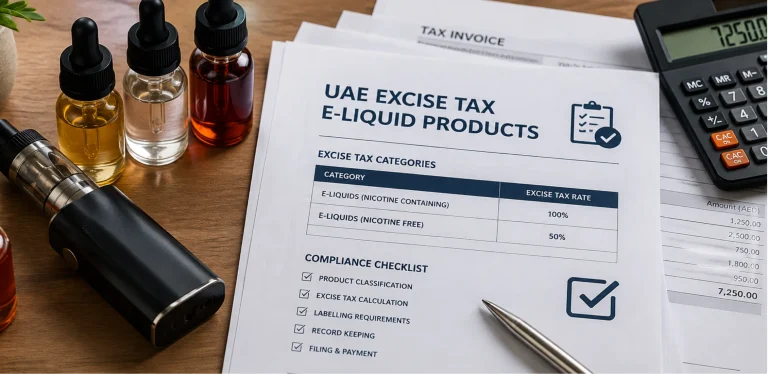 UAE minimum excise price tobacco and vape liquids 2026